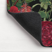 Moody Florals Black en Burgundy  Muismat (Hoek)