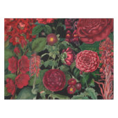 Moody Florals Black en Burgundy Tafelkleed (Voorkant (Horizontaal))