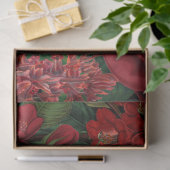 Moody Florals Black en Burgundy  Tissuepapier (Geschenk)