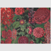 Moody Florals Black en Burgundy  Tissuepapier (Voorkant)