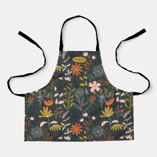 Moody Florals gepersonaliseerd Schort (Voorkant)