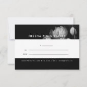 Moody Flowers Black and White Cadeat Certificate (Achterkant)