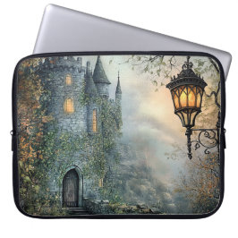 MOODY FOGGY IRISH CASTLE SCENE LAPTOP SLEEVE