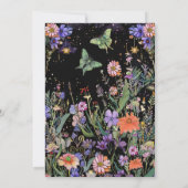 Moody Forest Baby shower Invitation Kaart (Achterkant)