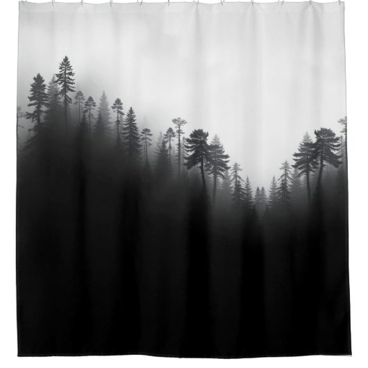 Moody Forest Douchegordijn (Voorkant)