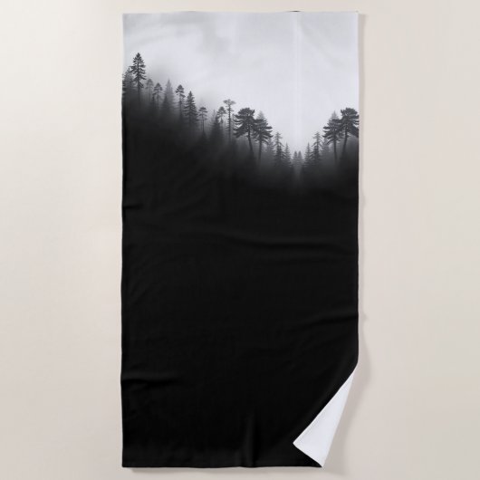 Moody Forest Douchegordijn Strandlaken (Voorkant)