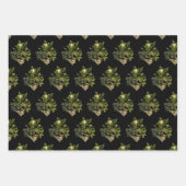 Moody Forest Glam Botanische Diamant Inpakpapier Vel (Voorkant 3)
