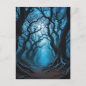 Moody Forest Gnarled Trees Briefkaart (Voorkant)