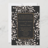 Moody Forest Patina Traditionele klassieke bruilof Kaart (Voorkant)