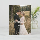 Moody Forest Save the Date Fotokaart Kaart (Staand voorkant)