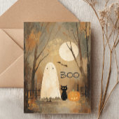  Moody Ghost & Black Cat Kaart