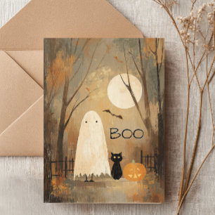  Moody Ghost & Black Cat Kaart