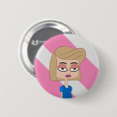 Moody Girl Ronde Button 5,7 Cm (Voorkant /achterkant)