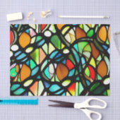 Moody Glas in lood-effectontkoppelingspiekpapier Tissuepapier (Craft)