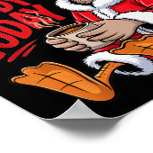 Moody Goose Christmas Santa Suit Coffee Humor Art  Poster (Hoek)