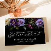 Moody Gothic Bloemen Bruiloft Gastenboek