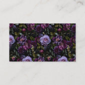 Moody Gothic Bloemen Bruiloft Plaatskaartje (Achterkant)