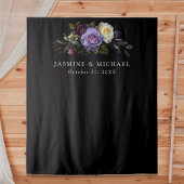 Moody Gothic Bloemen Bruiloft Wandkleed