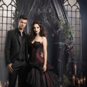 Moody Gothic Dark Alter Bloemen & Groen XLarge Wandkleed