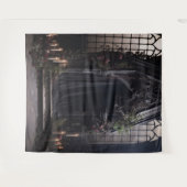 Moody Gothic Dark Alter Bloemen & Groen XLarge Wandkleed (Voorkant (horizontaal))