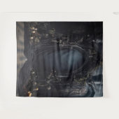 Moody Gothic Dark Arch met Kaarsen XLarge Wandkleed (Voorkant (horizontaal))