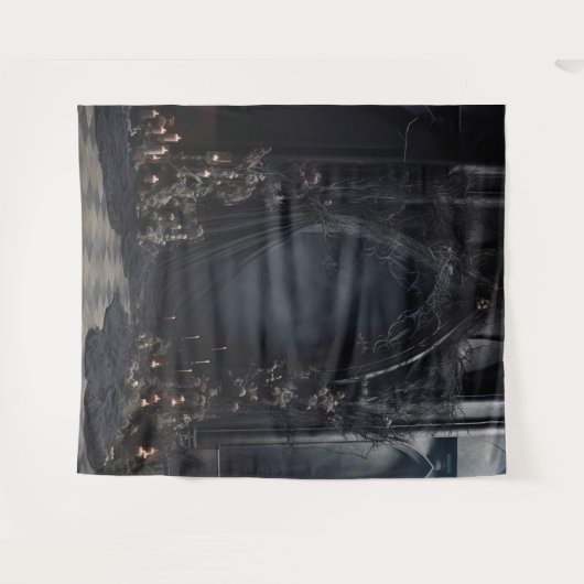 Moody Gothic Dark Arch XLarge Wandkleed (Voorkant (horizontaal))