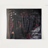 Moody Gothic Dark Veiled Arch & Chair XLarge Wandkleed (Voorkant (horizontaal))