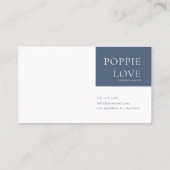 Moody Gothic Floral Full Moon Ethereal Landscape Visitekaartje (Achterkant)