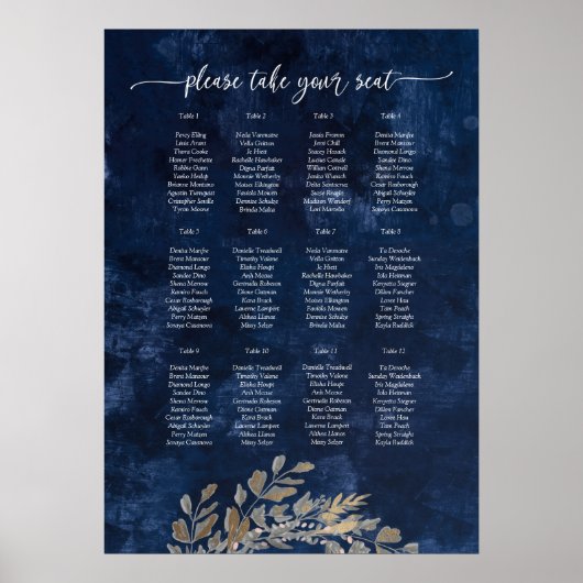 Moody Gothic Floral Wreath Poster (Voorkant)