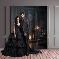 Moody Gothic Mansion Open haard XLarge