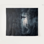 Moody Gothic Monument Graveyard XLarge Wandkleed (Voorkant (horizontaal))