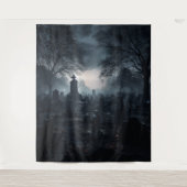 Moody Gothic Monument Graveyard XLarge Wandkleed (Voorkant)