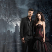 Moody Gothic Monument Graveyard XLarge Wandkleed