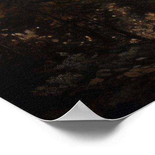 Moody Gothic Moon Art Print Poster (Hoek)