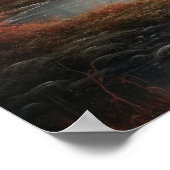 Moody Gothic Moon Art Print Poster (Hoek)