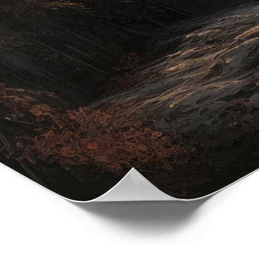 Moody Gothic Moon Art Print Poster (Hoek)