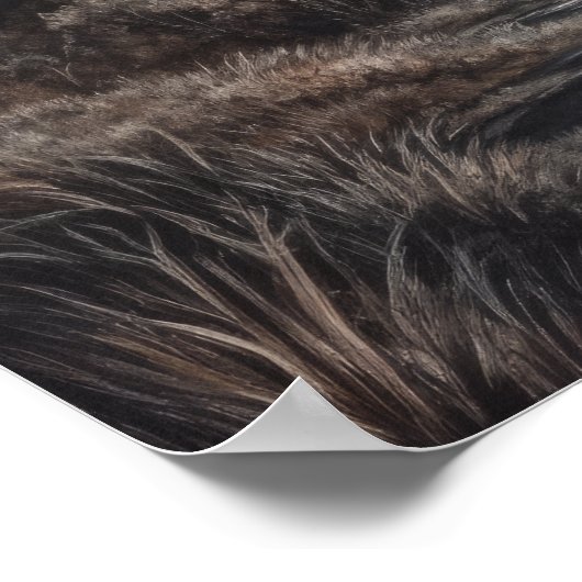 Moody Gothic Moon Art Print Poster (Hoek)