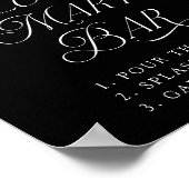 Moody Gothic Paarse Bloedige Maria Bar Teken Poster (Hoek)