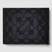 Moody Gotische Bloemen Boeket op Black Lace w / Ra Gastenboek (Achterkant)