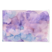 Moody gotische Paarse Waterverf Rozen Kussensloop (Achterkant)