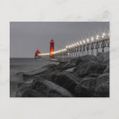 Moody Grand Haven Lighthouse Briefkaart (Voorkant)