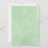 Moody Green Mountain Pine Tree voor Forest Wedding Kaart (Achterkant)