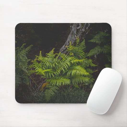 Moody green nature theme with ferns muismat (Met muis)