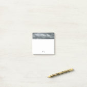 Moody Grey Clouds Square Post-it® Notes (Op bureau)