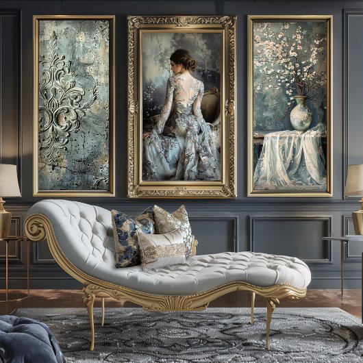 Moody Grey Embossed Demask Textured Effect Tissuepapier