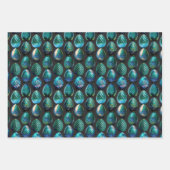 Moody & grillig helder kleurrijk drakenei inpakpapier vel (Voorkant 2)