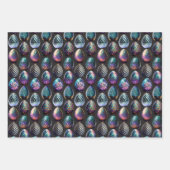 Moody & grillig helder kleurrijk drakenei inpakpapier vel (Voorkant)