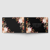 Moody Herfst Bloemen Elegante Huwelijk Gastenboek (Volledig)