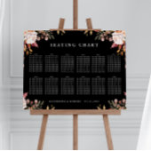 Moody Herfst Bloemen Trouwen Zitting Grafiek Poster