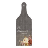Moody Herfst Floral Custom Wedding Snijplank (Voorkant)